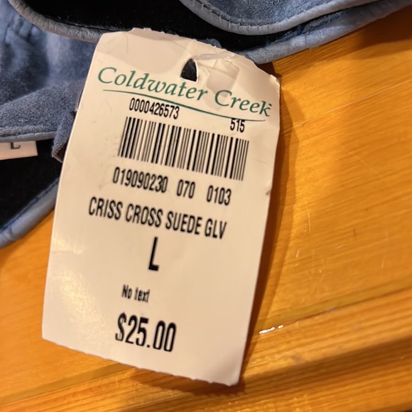 NWT Coldwater Creek Suede Gloves - Picture 2 of 4